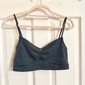 Grey reformation crop top